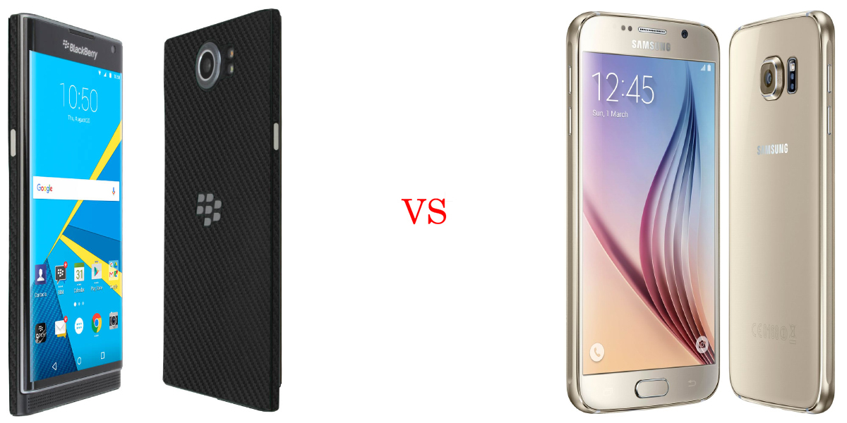 BlackBerry Priv versus Samsung Galaxy S6 5